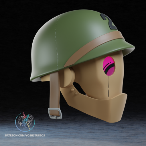 G.I. Robot Helmet 3D Printer STL File - Image 5