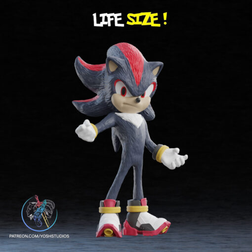 Life-Size Sonic Complete Bundle 3D Printer File STL (Shadow and Knuckles) - Image 6