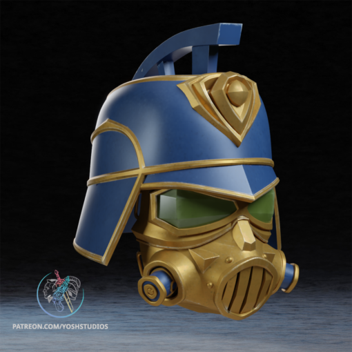 Piltover Enforcer Helmet 3D Printer File STL - Image 2