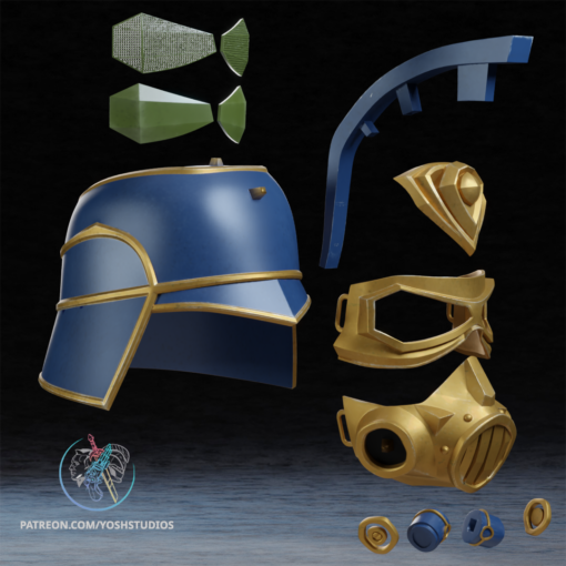 Piltover Enforcer Helmet 3D Printer File STL - Image 5