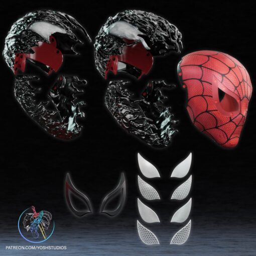 Spider-Man Rivals Mask Bundle 3D Printer File STL - Image 14