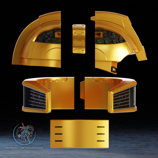 BumbleBee One Helmet 3D Printer STL File - Image 9