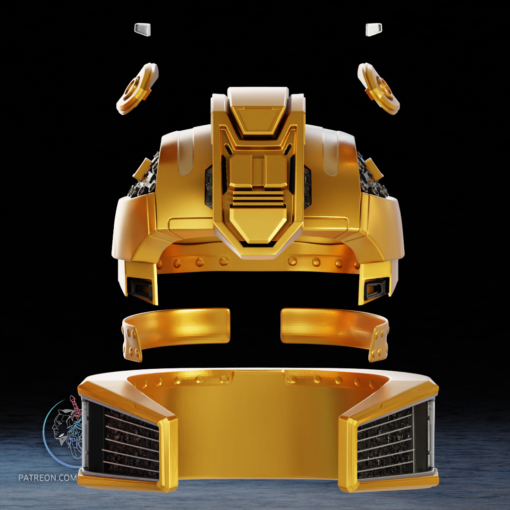 BumbleBee One Helmet 3D Printer STL File - Image 10