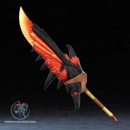 Monster Hunter Rathalos Sword 3D Printer File STL - Image 3