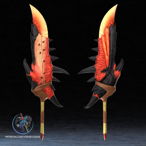 Monster Hunter Rathalos Sword 3D Printer File STL - Image 5