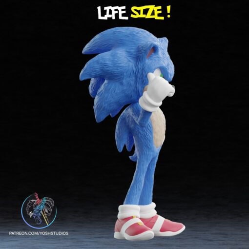 Life-Size Sonic Complete Bundle 3D Printer File STL (Shadow and Knuckles) - Image 3