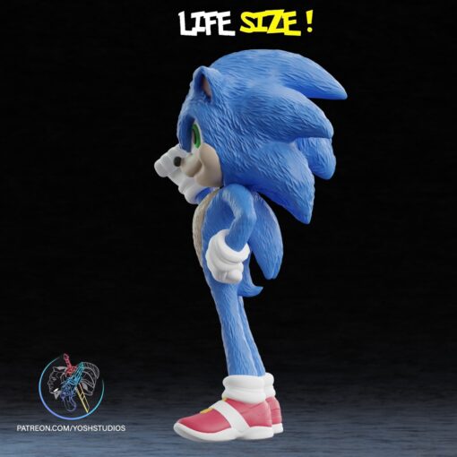 Life-Size Sonic Complete Bundle 3D Printer File STL (Shadow and Knuckles) - Image 4