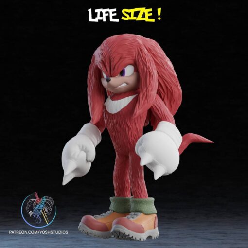 Life-Size Sonic Complete Bundle 3D Printer File STL (Shadow and Knuckles) - Image 9