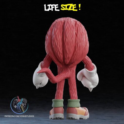 Life Size Knuckles 3D Printer File STL - Image 4