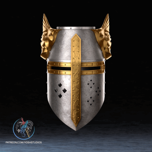 Oblivion Crusader Helmet 3D Printer STL File