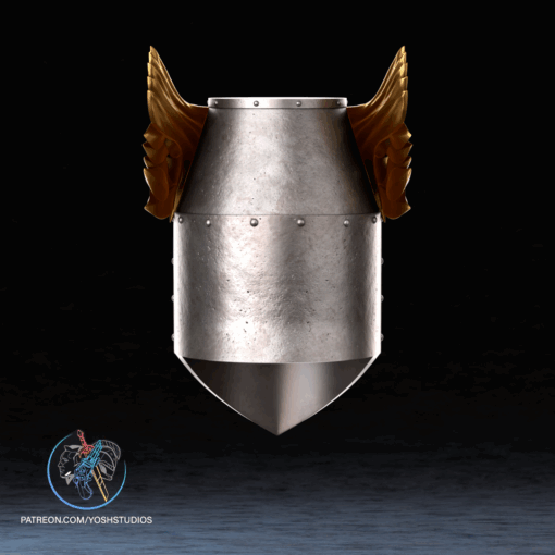 Oblivion Crusader Helmet 3D Printer STL File - Image 4