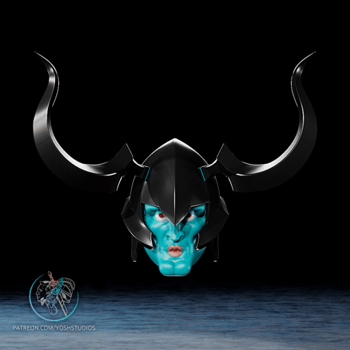 Iron Shadow Helmet 3D Printer File STL - Image 4