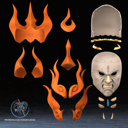 Ajarakan Monster Hunter Helmet 3D Printer File STL - Image 6