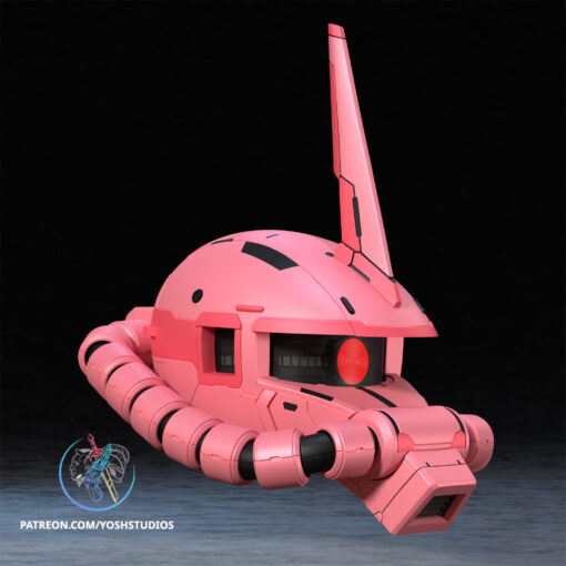 Zaku Helmet 3D Printer File STL - Image 2