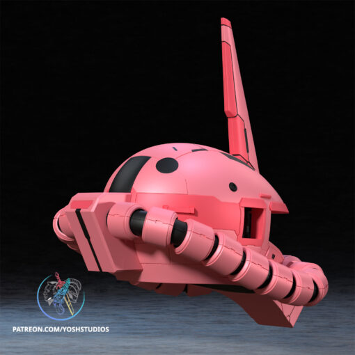 Zaku Helmet 3D Printer File STL - Image 4