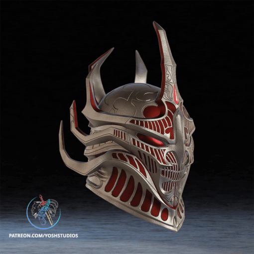 Daedric Oblivion Helmet 3D Printer STL File - Image 2
