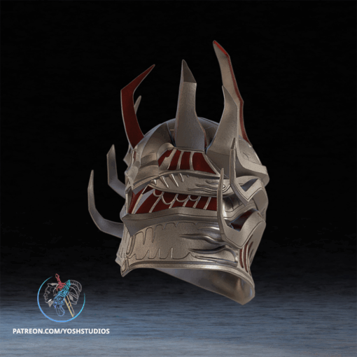 Daedric Oblivion Helmet 3D Printer STL File - Image 8