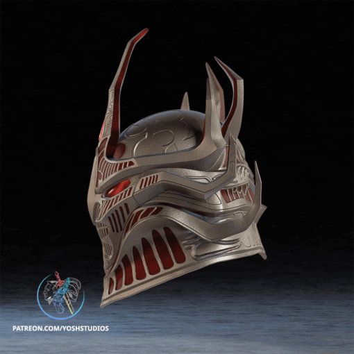 Daedric Oblivion Helmet 3D Printer STL File - Image 4