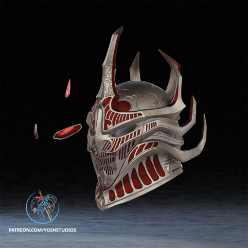 Daedric Oblivion Helmet 3D Printer STL File - Image 9