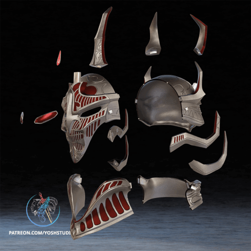Daedric Oblivion Helmet 3D Printer STL File - Image 10