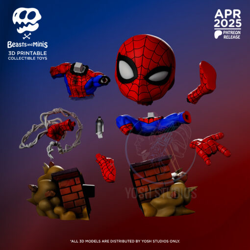 Spider-Man Mini 3D Printer File STL - Image 3