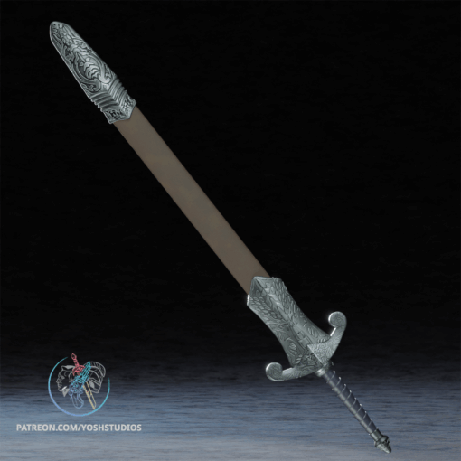Oblivion Silver Sword 3D Printer File STL - Image 3