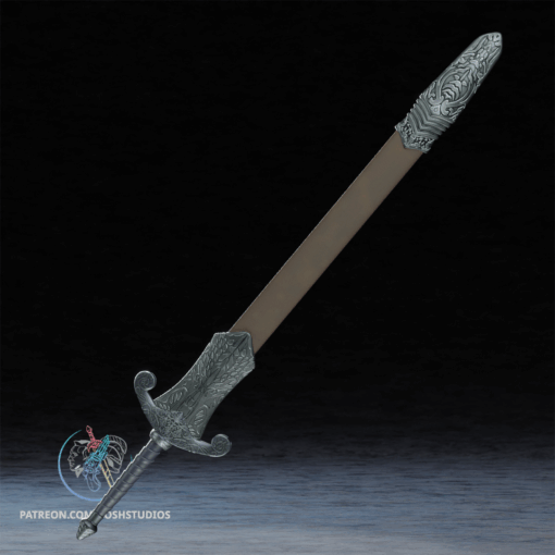 Oblivion Silver Sword 3D Printer File STL - Image 4