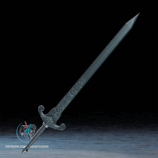 Oblivion Silver Sword 3D Printer File STL - Image 5
