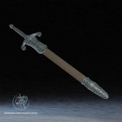 Oblivion Silver Sword 3D Printer File STL - Image 8