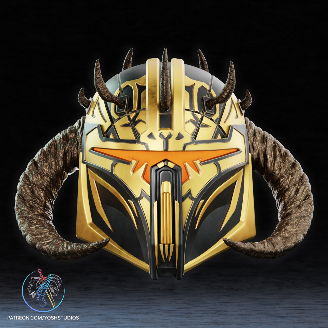 High Shadow Warden Helmet 3D Printer STL File