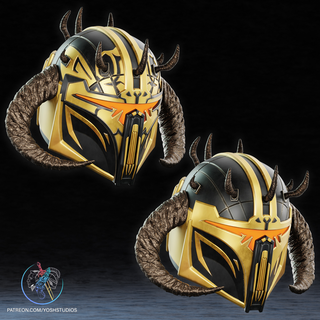 High Shadow Warden Helmet 3D Printer STL File - Image 10