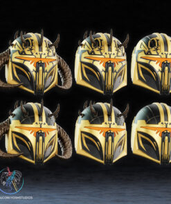 Alternative view of High Shadow Warden Helmet 3D Printer STL File