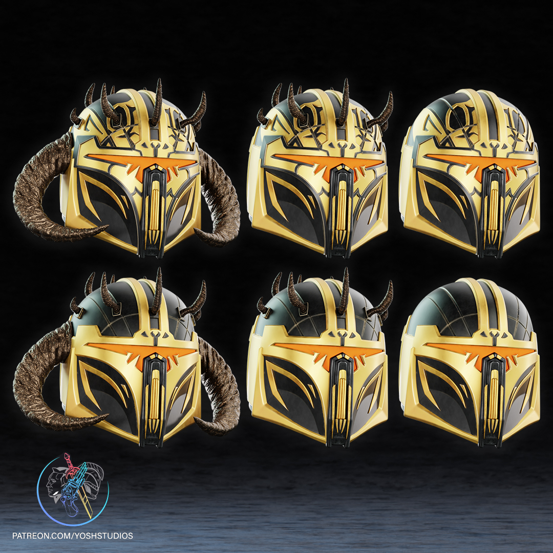 High Shadow Warden Helmet 3D Printer STL File - Image 2