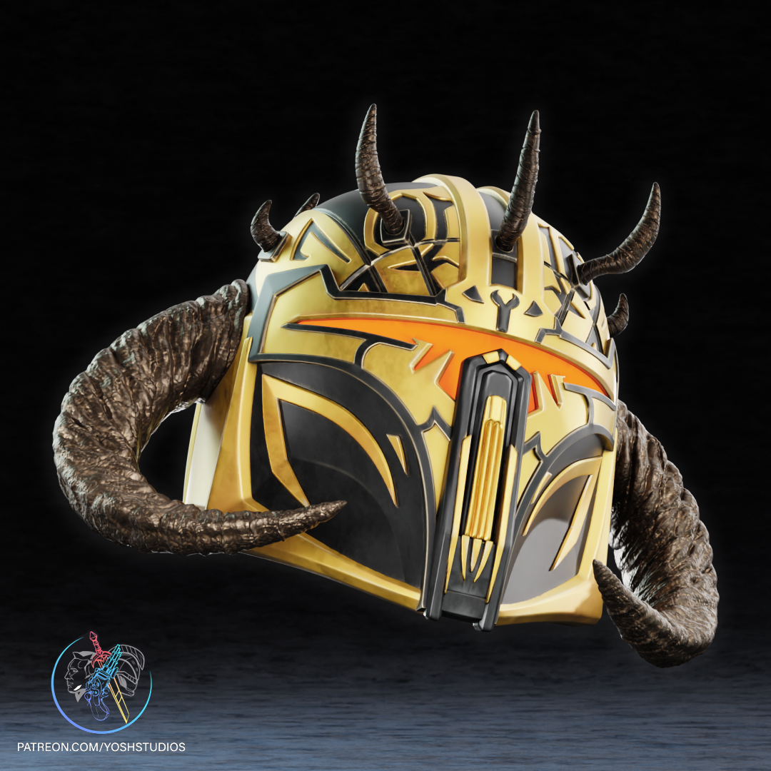 High Shadow Warden Helmet 3D Printer STL File - Image 3