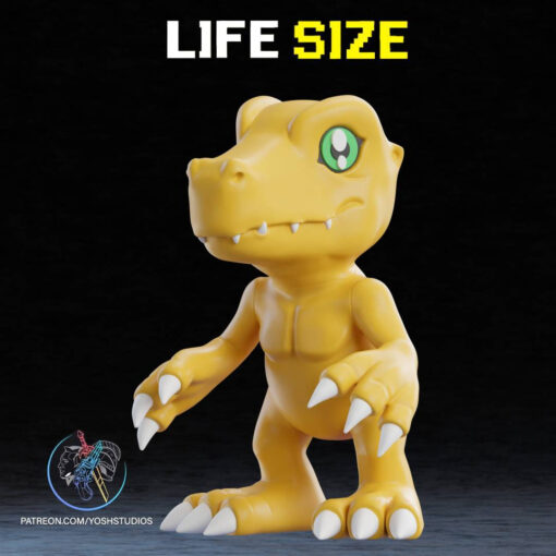Life Size Agu 3D Printer File STL - Image 3