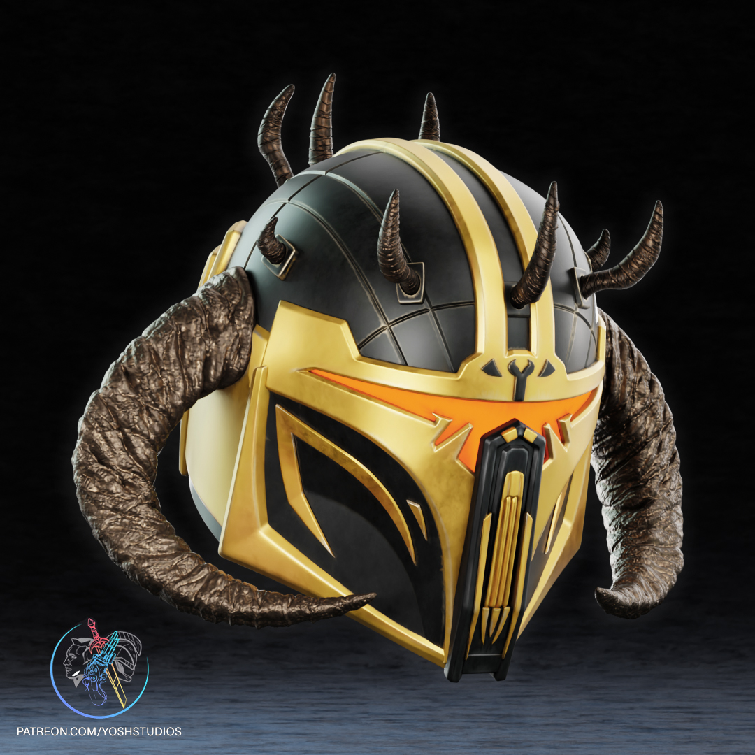 High Shadow Warden Helmet 3D Printer STL File - Image 4