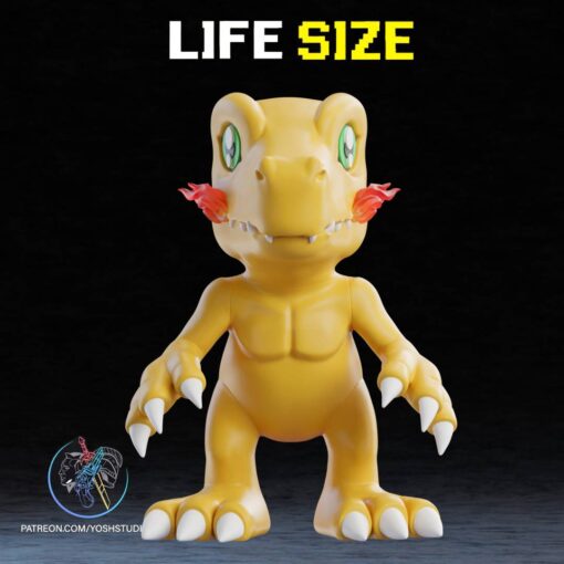 Life Size Agu 3D Printer File STL - Image 6