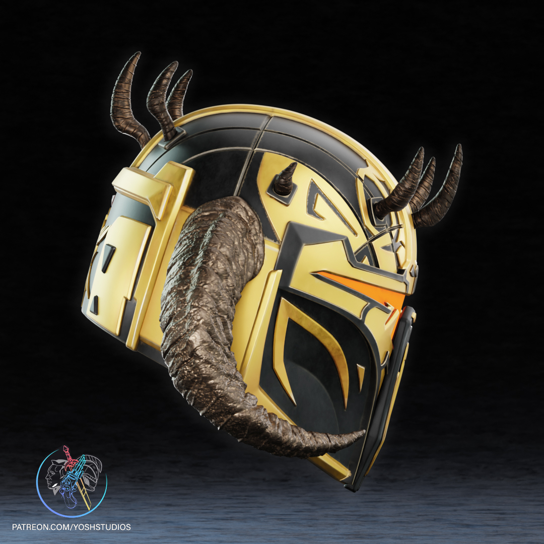 High Shadow Warden Helmet 3D Printer STL File - Image 7