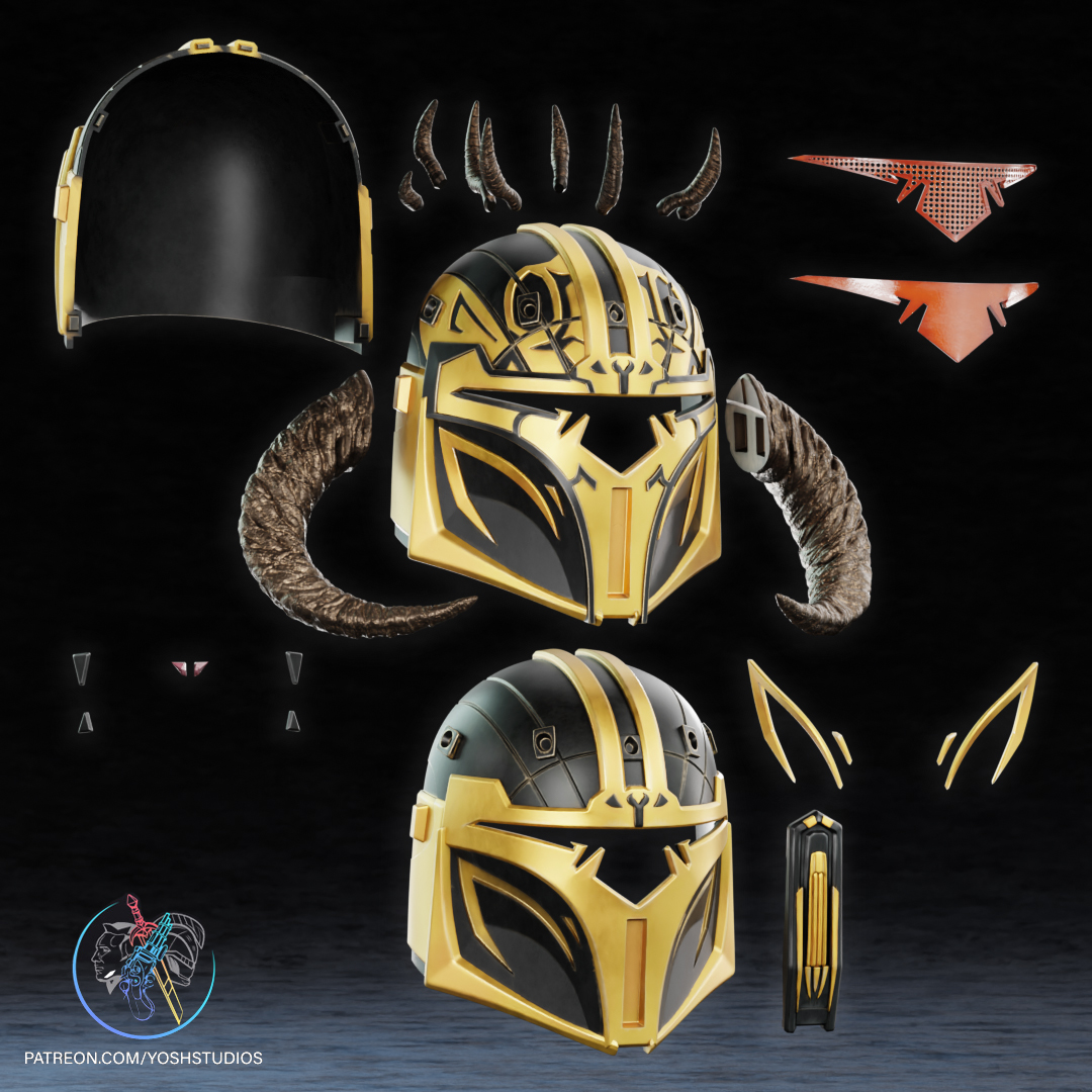 High Shadow Warden Helmet 3D Printer STL File - Image 8