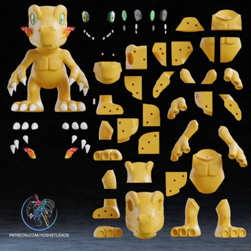 Life Size Agu 3D Printer File STL - Image 9