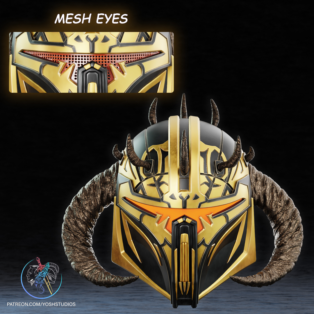 High Shadow Warden Helmet 3D Printer STL File - Image 9