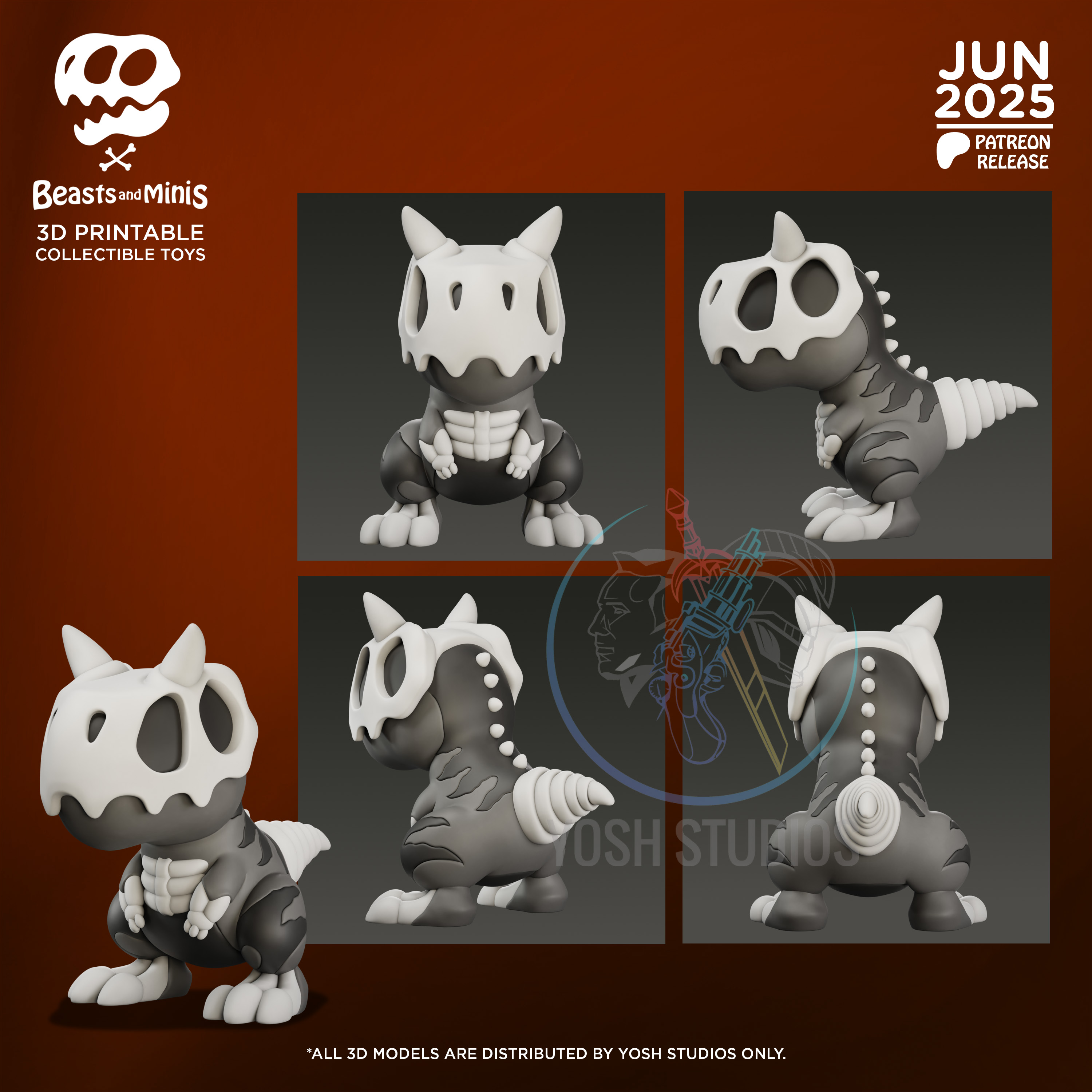 Alternative view of Carnotaur Mini 3D Printer STL File