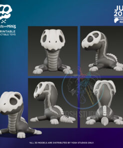 Alternative view of Styxosaur Mini 3D Printer STL File