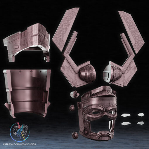Galactus Movie Helmet 3D Printer STL File - Image 6