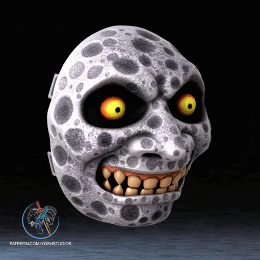 Moon Mask 3D Printer File STL - Image 2