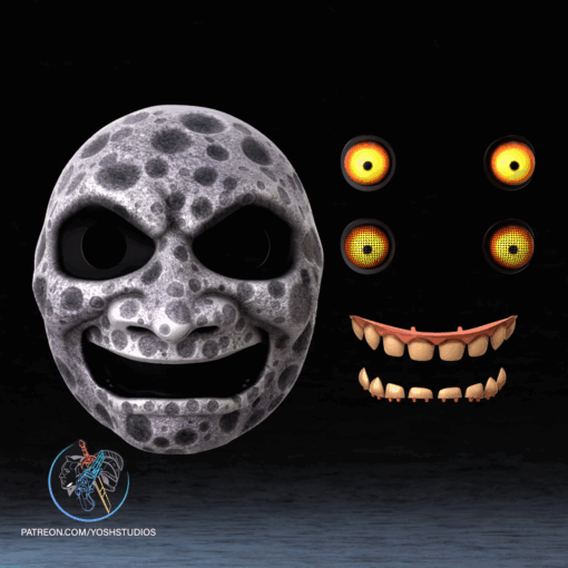 Moon Mask 3D Printer File STL - Image 5