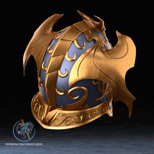 Akatosh Oblivion Helmet 3D Printer File STL - Image 5