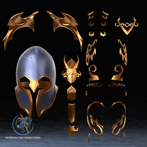Akatosh Oblivion Helmet 3D Printer File STL - Image 6
