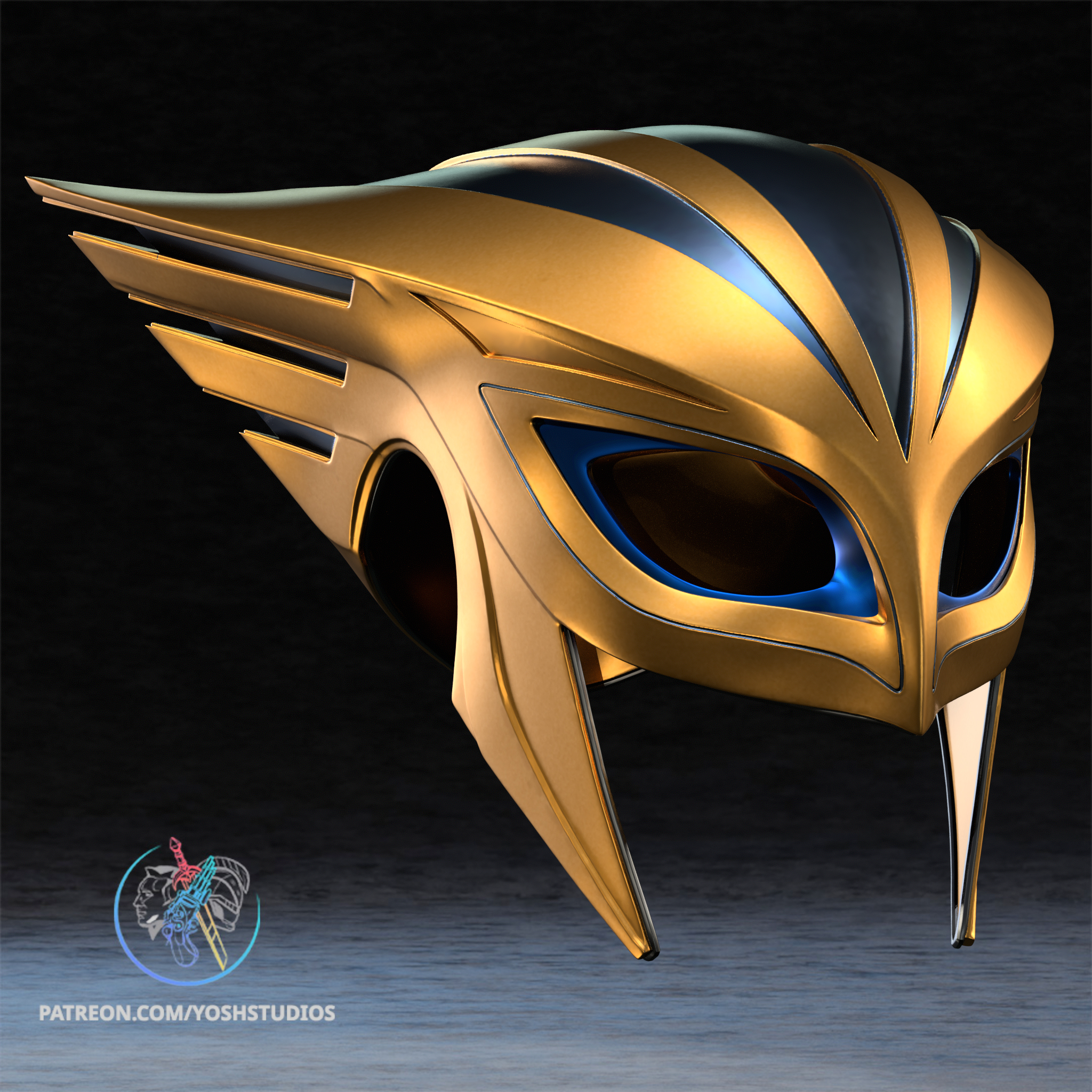 Hawk Helmet 3D Printer STL File - Image 3