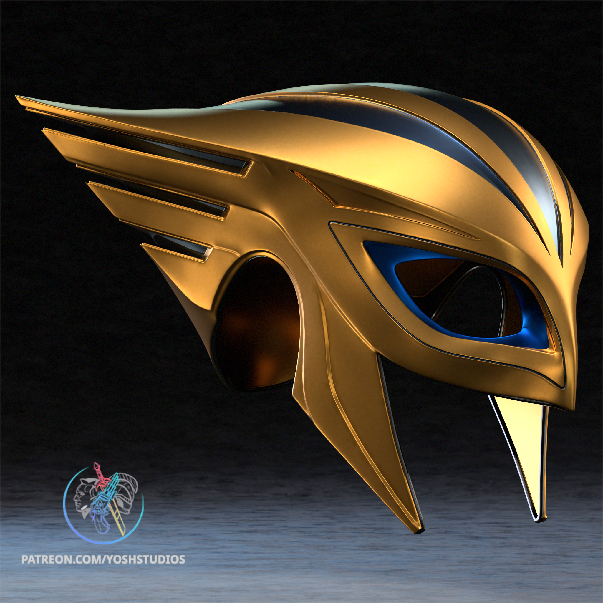 Hawk Helmet 3D Printer STL File - Image 4
